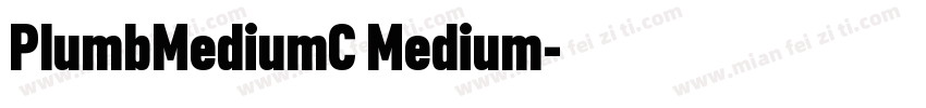 PlumbMediumC Medium字体转换
